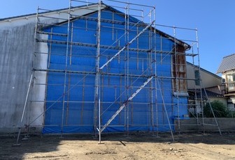 解体後の復旧工事